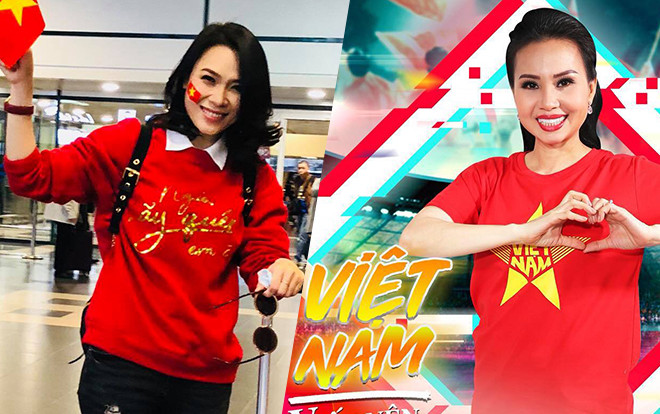 Việt Nam vô địch AFF Cup: Mỹ Tâm 'phủi bụi siêu xe đi bão', Cẩm Ly chân trần đứng livestream Ảnh 2