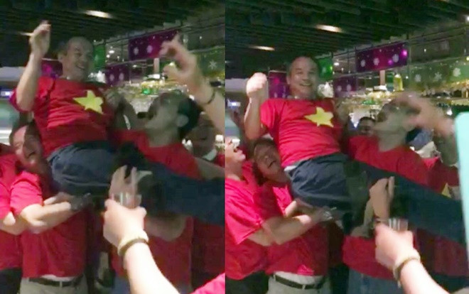 Nghẹn ngào xem clip bầu Thắng công kênh bầu Đức hô vang Việt Nam vô địch Ảnh 2