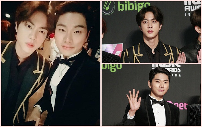 Lee Yi Kyung và Jin (BTS) thể hiện tình bạn thân thiết tại MAMA 2018 Ảnh 2
