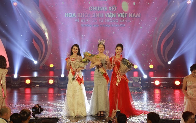 Top 3 nữ sinh đăng quang Hoa khôi Sinh viên Việt Nam 2018 Ảnh 2