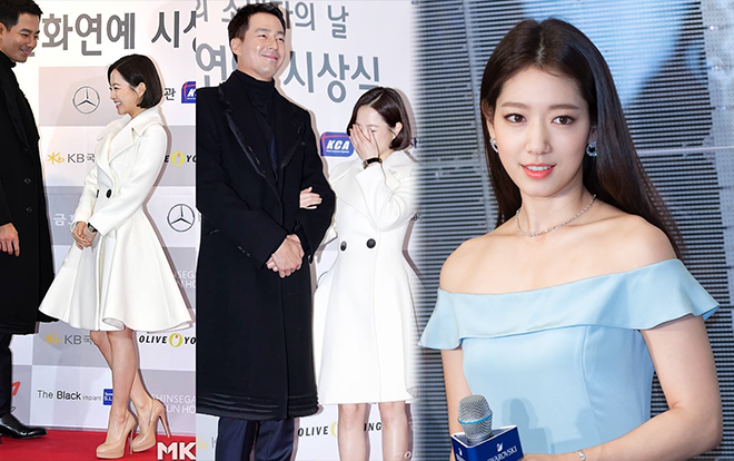 Chiều cao chênh lệch của Jo In Sung và Park Boyoung khiến dân mạng thích thú - Park Shin Hye tỏa sáng khi dự sự kiện Hong Kong Ảnh 2