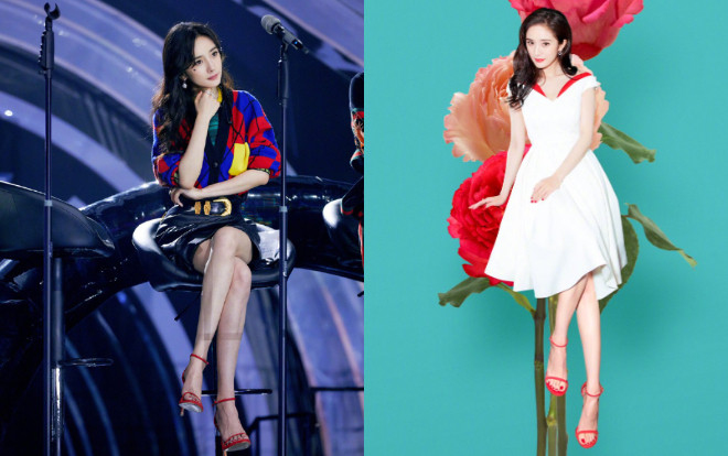 Dương Mịch mê mẩn đôi cao gót đỏ mà diện đi diện lại 'hàng chục lần” Ảnh 2