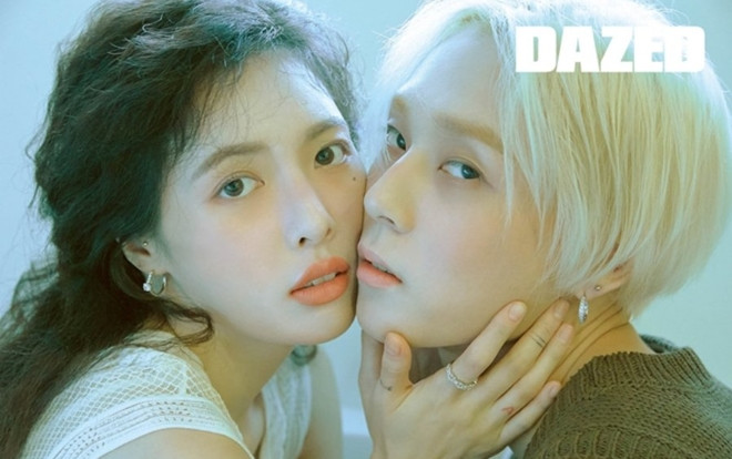 HyunA - E’Dawn tay trong tay tình tứ trong bộ hình tạp chí phát hành đầu năm mới Ảnh 2