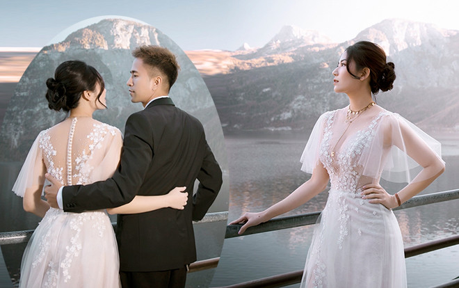 Váy cưới bay bổng phóng khoáng mà vẫn gợi cảm lộng lẫy cho cặp uyên ương mê du lịch Ảnh 2