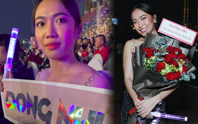 Đông Nhi cứ việc yên tâm biểu diễn, ở dưới đã có 'fan cuồng' Diệu Nhi lo rồi đây! Ảnh 2