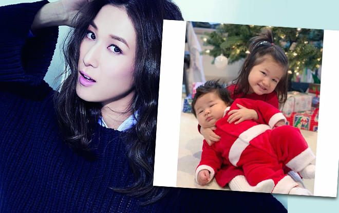 Những 'thiên thần nhỏ' của Chung Gia Hân chụp ảnh Giáng Sinh đẹp lung linh Ảnh 2