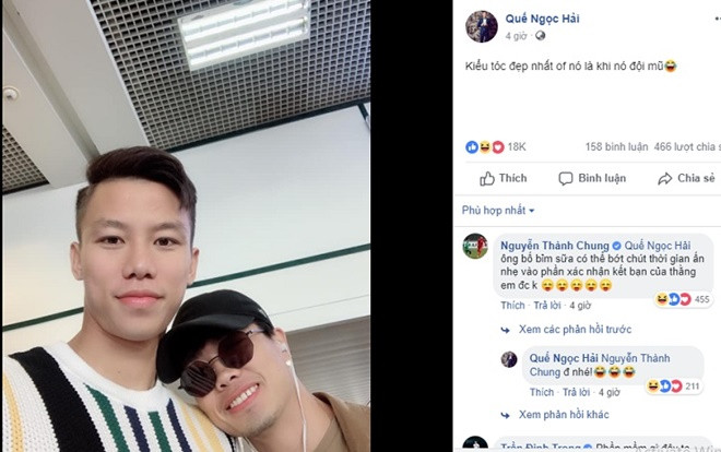 Đăng đàn khen tóc mới của Công Phượng, Quế Ngọc Hải bị hội em phũ phàng chiếm sóng Ảnh 2