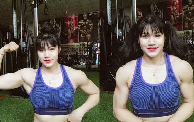 Dân mạng sốt rần rần ảnh cô gái mặt búp bê nhưng thân hình cuồn cuộn như lực sĩ Ảnh 2