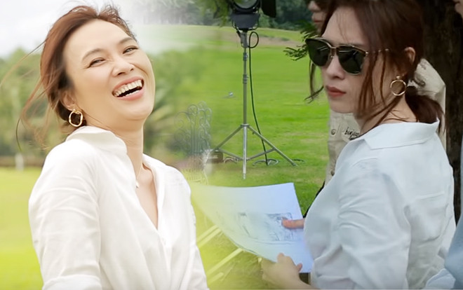 1001 biểu cảm 'nhí nhố' của Mỹ Tâm trong hậu trường 'Chị trợ lý của anh' Ảnh 2