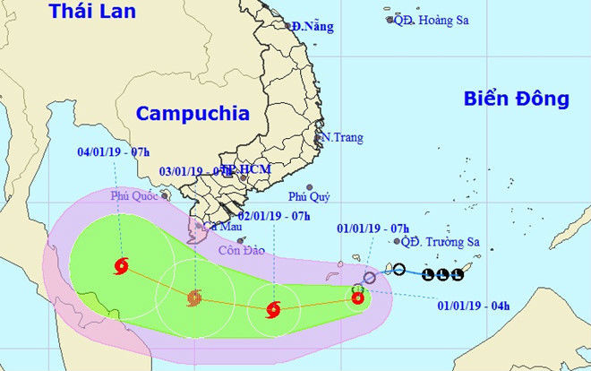 Áp thấp nhiệt đới mạnh lên thành bão, tiến gần đến mũi Cà Mau Ảnh 2