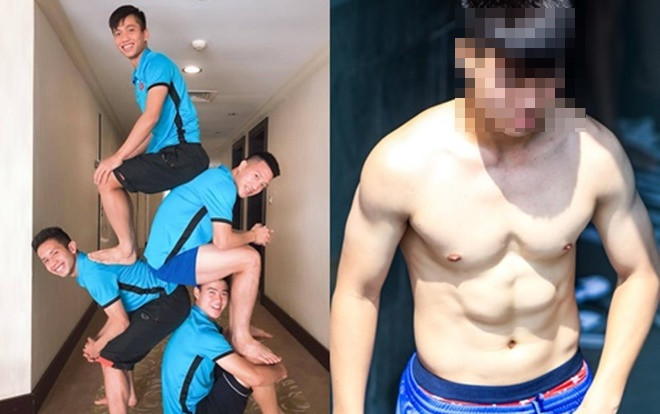Các cầu thủ Việt Nam đua trend 'xếp hình', bất ngờ với người khỏe nhất Ảnh 2