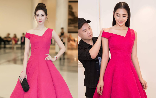 Hơn tận 10 tuổi nhưng Hoa hậu Đặng Thu Thảo vẫn 'chặt đẹp' Tiểu Vy khi hy hữu mặc chung váy Ảnh 2