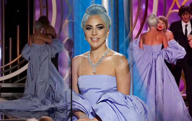 Khoảnh khắc lịch sử Hollywood: Lady Gaga rơi nước mắt, ôm Taylor Swift khi nhận giải Quả Cầu Vàng 2019 Ảnh 2