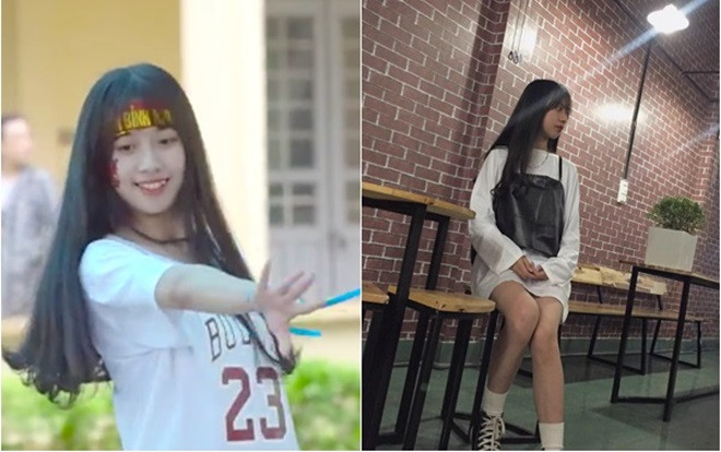 Nữ sinh Đắk Lắk gây sốt vì vẻ ngoài xinh đẹp bất chấp son phấn trong clip quay lén nhảy dân vũ Ảnh 2