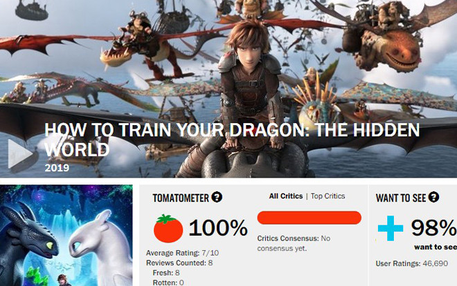 'How to Train Your Dragon: The Hidden World' trình làng với điểm tuyệt đối 100% Rotten Tomatoes Ảnh 2