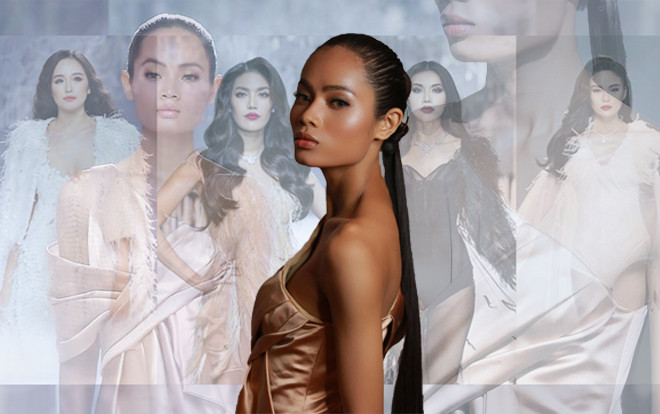 Trước thềm chung kết rất gần, Châu Kim Sang bất ngờ xuất hiện trong show diễn trời trang 'đình đám' Ảnh 2