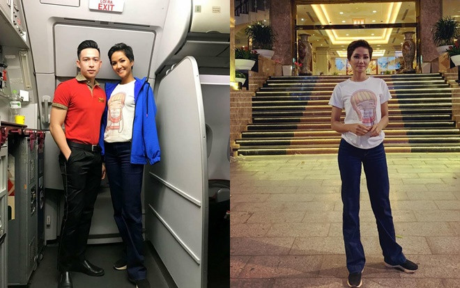 H’Hen Niê mượn áo 40k của em gái mua ngoài chợ để mặc Ảnh 2