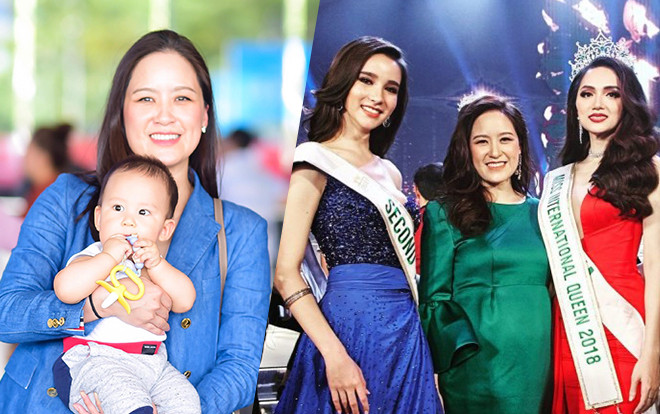 Chủ tịch Hoa hậu Chuyển giới Quốc tế giản dị bế con trai cưng sang Việt Nam chấm thi cùng Hương Giang Ảnh 2