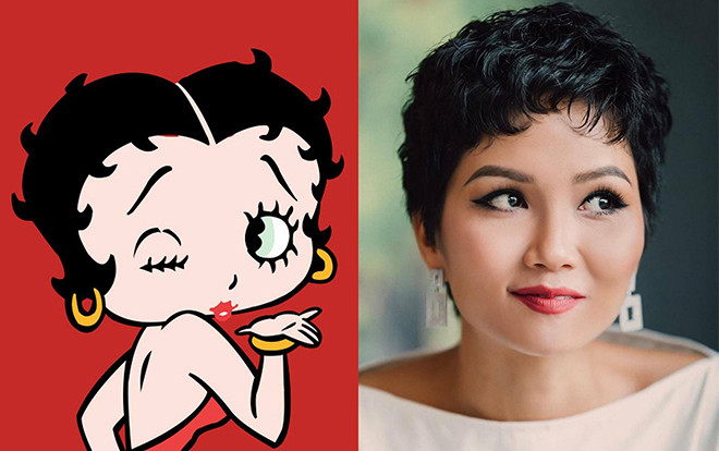 Khoe ảnh tóc xoăn má phính, H'Hen Niê được fan toàn thế giới ví như cô nàng nóng bỏng Betty Boop Ảnh 2