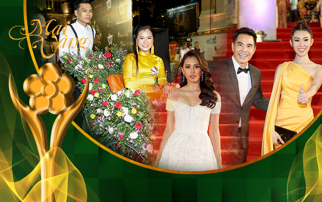 Dàn sao trên thảm đỏ Mai Vàng 2018: Lâm Vỹ Dạ đến bằng xích lô, Hoa hậu Tiểu Vy tỏa sáng, Thúy Ngân không rời Trung Dũng Ảnh 2