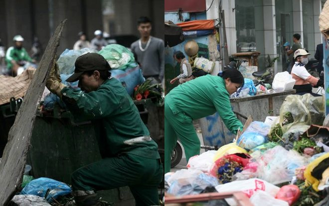 Kinh hoàng rác thải chất đống chưa từng thấy, đường phố Hà Nội nhếch nhác ngày giáp Tết Ảnh 2