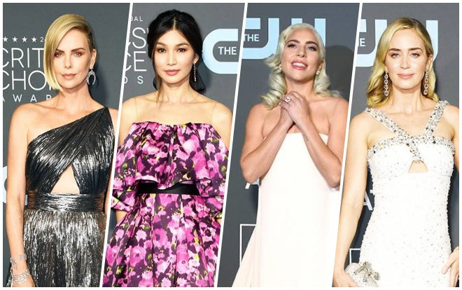 Thảm đỏ Critics’ Choice Awards 2019: Charlize Theron quyến rũ bên Lady Gaga, Emily Blunt Ảnh 2