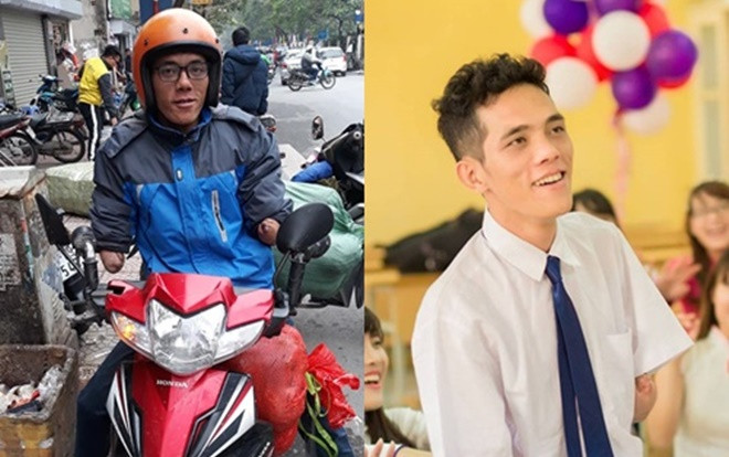 Nghị lực của chàng shipper cụt cả hai tay chở khoai bán khắp Hà Nội để giúp bà con buôn làng Ảnh 2