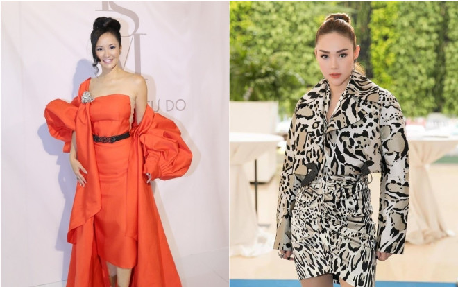 Minh Hằng váy áo nặng nề, gương mặt đơ cứng - Diva Hồng Nhung 'đeo tạ' lên thảm đỏ Ảnh 2