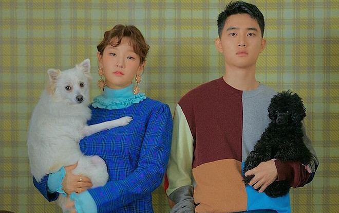 Ảnh tạp chí đẹp khó tả của D.O.(EXO) - Park So Dam cùng những chú chó đáng yêu Ảnh 2