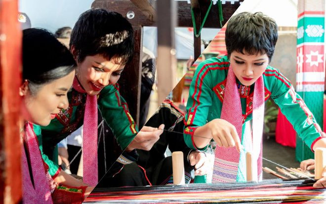 Có một H'hen Niê xinh đẹp 'mười phân vẹn mười' trong trang phục thổ cẩm 'đậm đà' bản sắc Việt Nam Ảnh 2