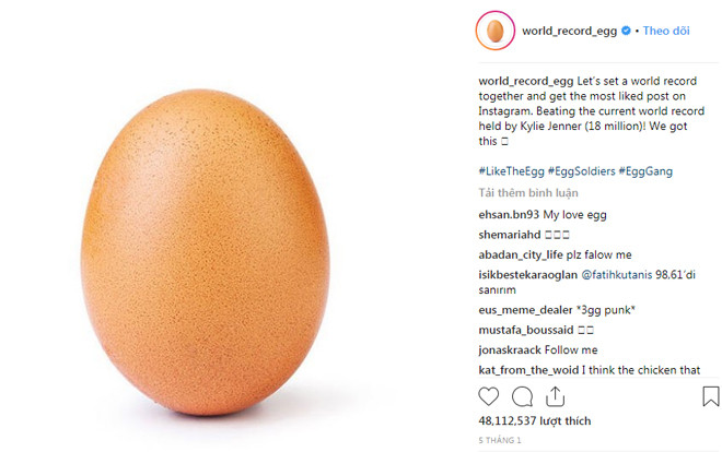 Bức ảnh quả trứng có điều gì lạ khi lập kỷ lục 'bức ảnh được nhiều lượt thích nhất trên Instagram'? Ảnh 2