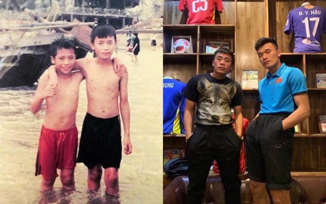 Không đợi fan chế, thủ môn Bùi Tiến Dũng đăng ảnh 'thử thách 10 năm' cùng em trai Tiến Dụng không thể ngầu hơn Ảnh 2