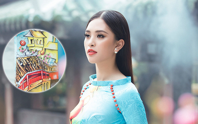 Phát hiện chi tiết 'độc lạ' trên áo dài đón tết của Tiểu Vy: Hoa hậu yêu quê hương là đây! Ảnh 2