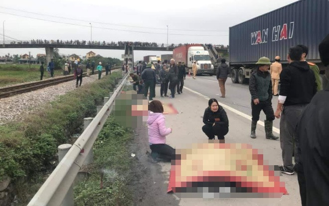 Danh tính 8 cán bộ trong đó có trưởng công an xã bị xe tải tông tử vong khi đi viếng nghĩa trang ở Hải Dương Ảnh 2