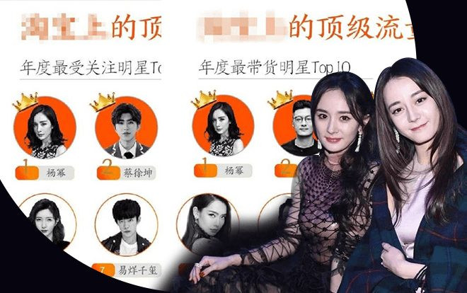 Sự canh tranh ngày càng gay gắt giữa Dương Mịch - Địch Lệ Nhiệt Ba qua thống kê các bảng xếp hạng Ảnh 2