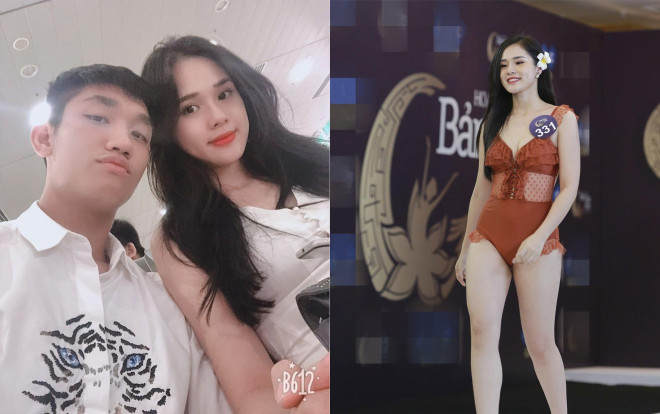 Khi bạn trai tập luyện căng thẳng thì người yêu Trọng Đại U23 lại 'dành cả thanh xuân để thi hoa hậu' Ảnh 2
