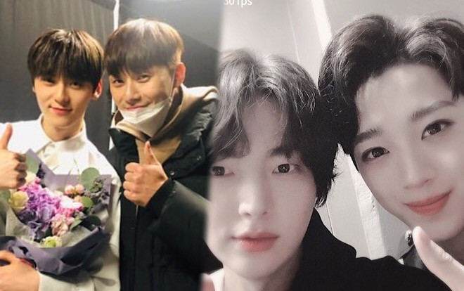 Park Seo Joon và Ahn Jae Hyun đến cổ vũ Hwang Minhyun - Lai Guan Lin Ảnh 2