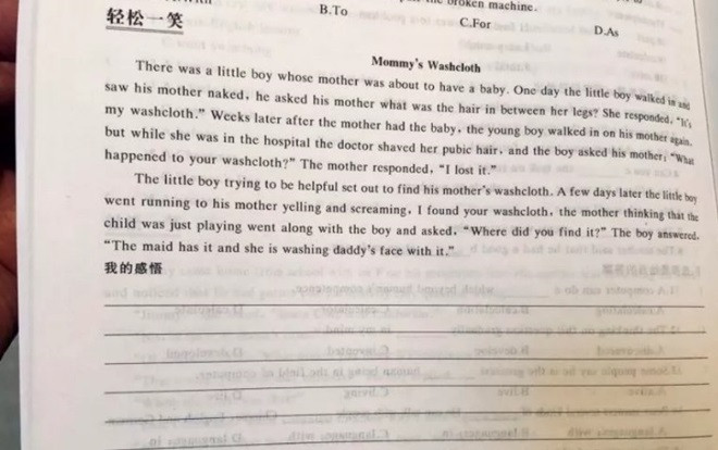 Khiếp hãi với bài tập tiếng Anh của học sinh kể toàn chuyện giường chiếu trên cả mức dung tục, phản cảm Ảnh 2