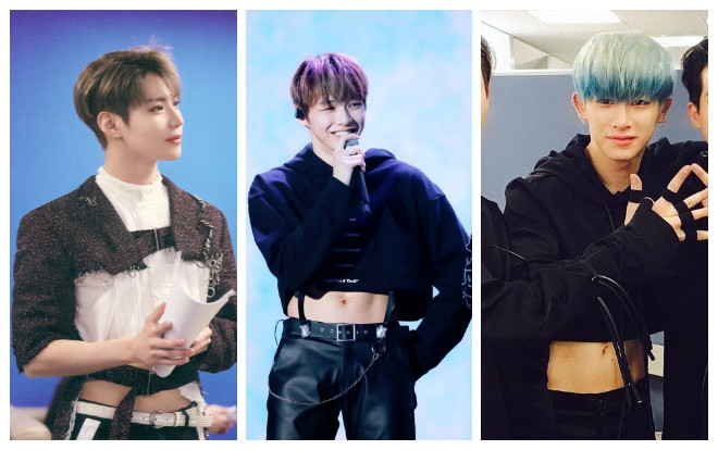 Trước Kang Daniel, loạt idol nam đã khiến fan 'chảy máu mũi' khi mặc croptop khoe múi bụng hoàn hảo Ảnh 2