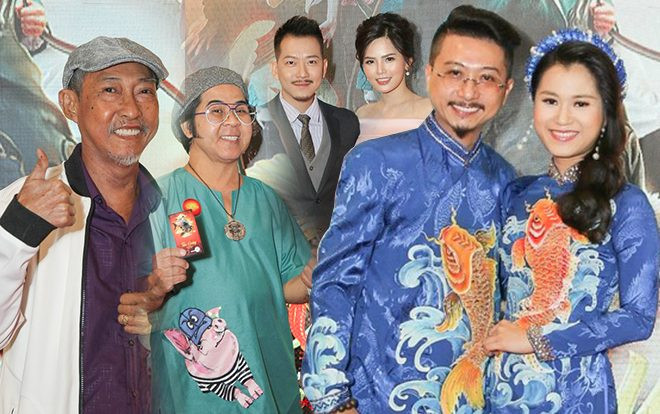 Vợ chồng Hứa Minh Đạt - Lâm Vỹ Dạ tình tứ trên thảm đỏ ra mắt phim điện ảnh 'Táo Quậy' Ảnh 2