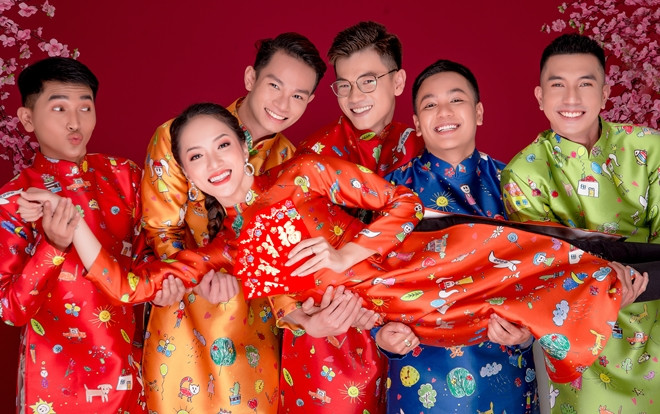 Sướng như ê-kíp Hương Giang: Được hoa hậu quốc tế đặt may áo dài chụp hẳn bộ ảnh Xuân Ảnh 2