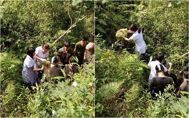 Cuộc vượt cạn hy hữu ngày cuối năm: Sản phụ rơi xuống núi suối sâu 10m, được bác sĩ đỡ đẻ ngay giữa rừng Ảnh 2