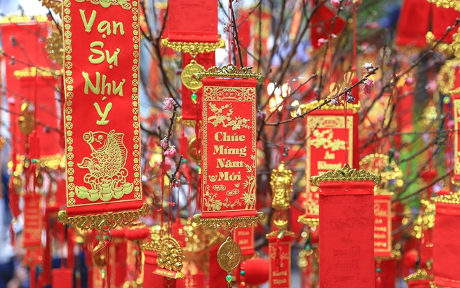 Chùm ảnh Hà Nội ngày cuối năm, ngắm Tết về trên khắp nẻo đường quen Ảnh 2