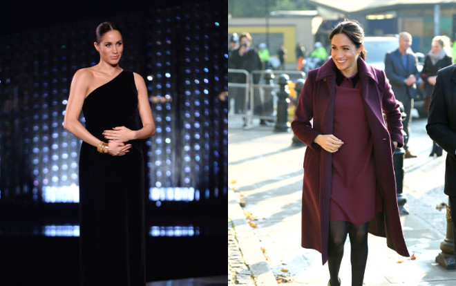 Thời trang trang bầu rất đỗi thanh lịch & kiêu sa của công nương Meghan Markle Ảnh 2