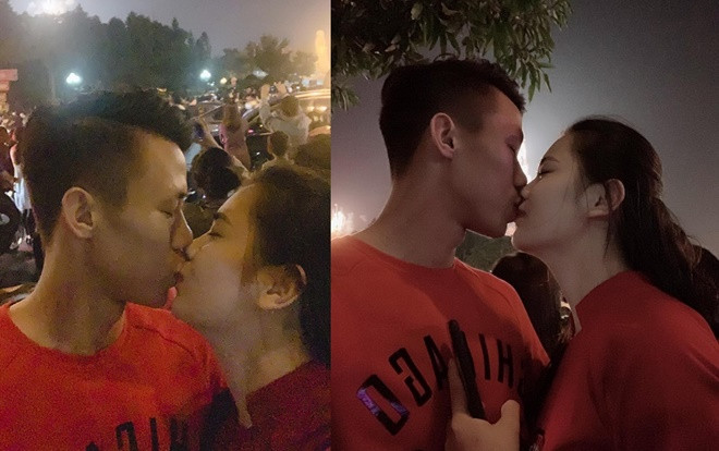 'Trốn con' đi đón giao thừa, Quế Ngọc Hải hôn vợ đầy lãng mạn Ảnh 2