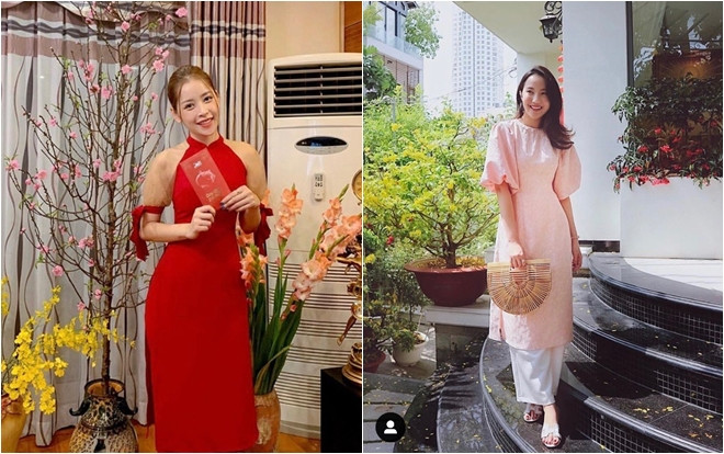 Ngắm dàn hot girl Việt xúng xính trong tà áo dài ngày mùng 1 Tết Ảnh 2