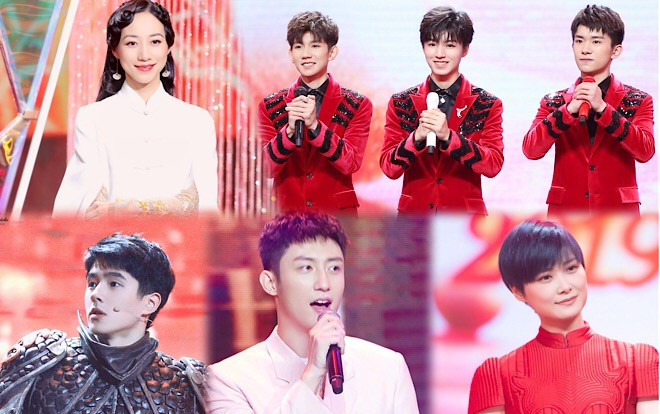 'Gala mừng xuân đài Đông Phương 2019': Bấn loạn với nhan sắc TFBOYS cùng Lưu Hạo Nhiên và Hoàng Cảnh Du Ảnh 2