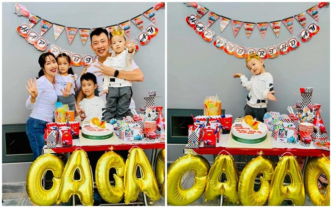 Mùng 4 Tết, Ốc Thanh Vân tổ chức sinh nhật tưng bừng cho con trai Út Ảnh 2