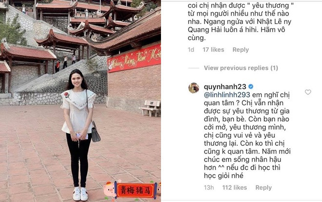 Bị chê ‘hãm vô cùng’, bạn gái Duy Mạnh đáp trả cực gắt: ‘Năm mới chúc em sống nhân hậu hơn’ Ảnh 2