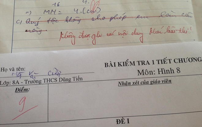 Trả lời câu hỏi trong bài thi theo kiểu 'quý tộc', học sinh THCS nhận cái kết đắng Ảnh 2